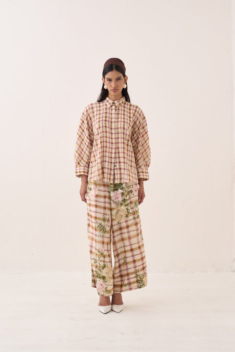 Jaali Bubble Shirt Set - Two-Piece Set - Mizyana