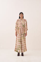 Jaali Rose Pintuck Shirt - Shirt - Mizyana