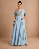 Jacquard Bodice Kaftan - Kaftan - Mizyana