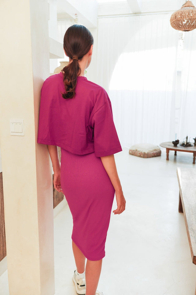 Jia set - Fuchsia - Two-Piece Set - Mizyana