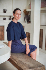 Jia set - Night Blue - Two-Piece Set - Mizyana