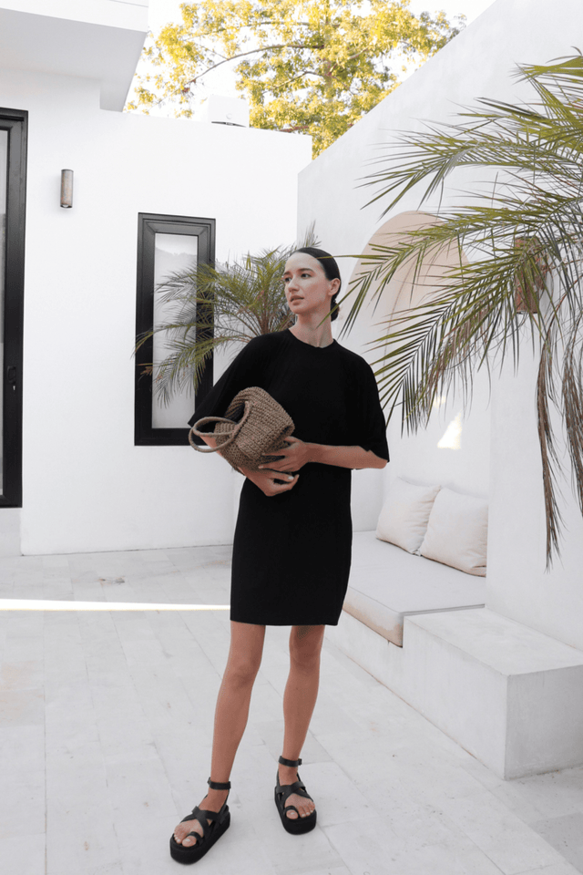 Kaia jersey dress - Black - Dress - Mizyana