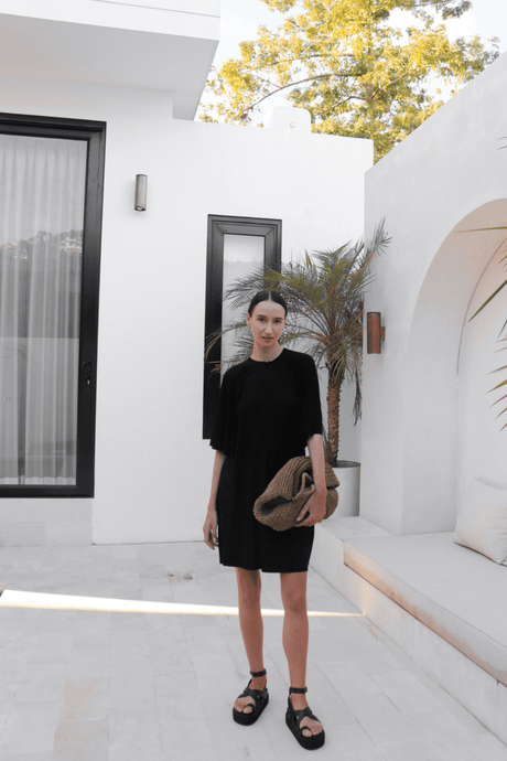 Kaia jersey dress - Black - Dress - Mizyana