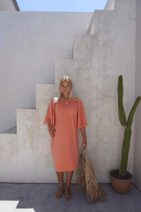 Kaia swim dress - Peach - Dress - Mizyana