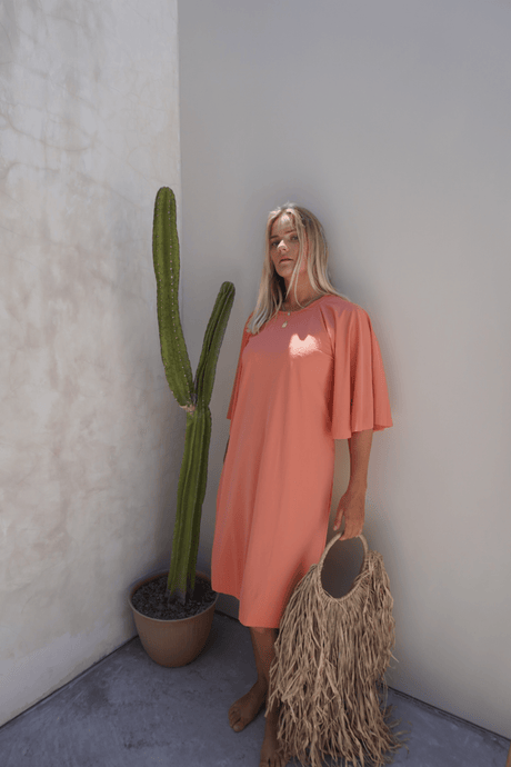 Kaia swim dress - Peach - Dress - Mizyana