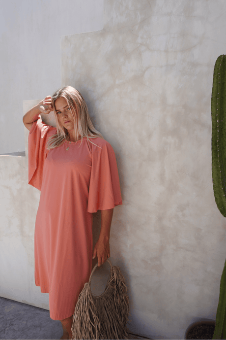 Kaia swim dress - Peach - Dress - Mizyana