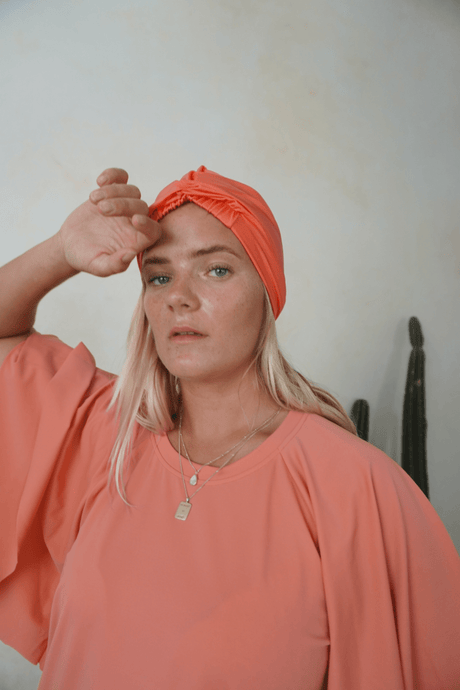 Kaia swim dress - Peach - Dress - Mizyana