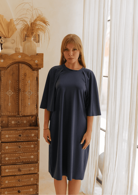 Kaia swim dress - Shinny Navy (Final Sale) - Swim Dress - Mizyana