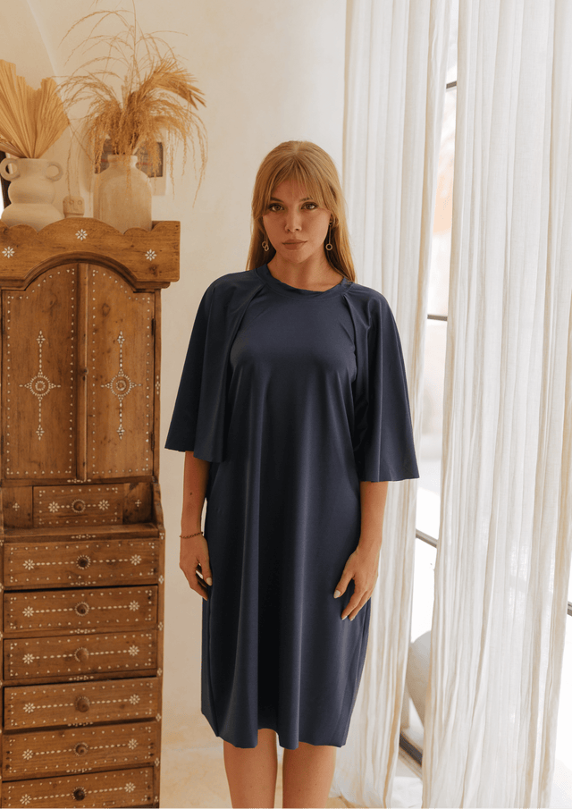 Kaia swim dress - Shinny Navy (Final Sale) - Swim Dress - Mizyana