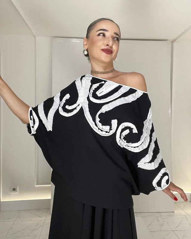 KAPU COTTON OVERSIZE BLOUSE - Blouse - Mizyana