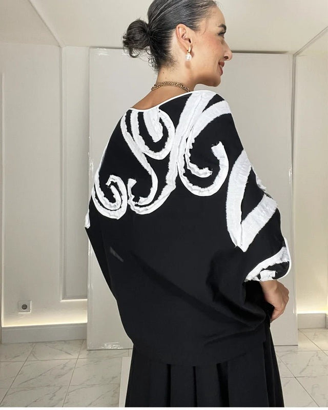 KAPU COTTON OVERSIZE BLOUSE - Blouse - Mizyana