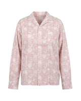 Kiro Blush Pink Floral Print Cuban Collar Shirt - Shirt - Mizyana