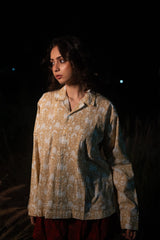 Kiro Cuban Collar Shirt - Beige - Shirt - Mizyana
