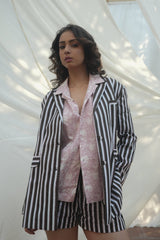 Kiro Cuban Collar Shirt - Blush Pink - Shirt - Mizyana