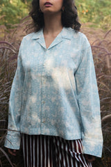 Kiro Cuban Collar Shirt - Sky - Shirt - Mizyana