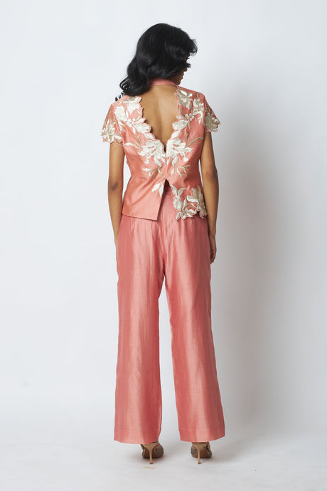 Kumud - Window Wrap Vest & Pant Set - Co-ord Set - Mizyana