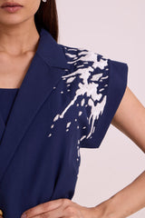 Laguna - Tidal Blazer with Bustier - Two-Piece Set - Mizyana