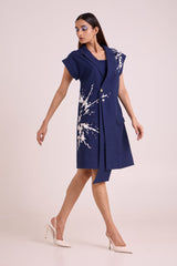 Laguna - Tidal Blazer with Bustier - Two-Piece Set - Mizyana