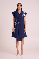Laguna - Tidal Blazer with Bustier - Two-Piece Set - Mizyana
