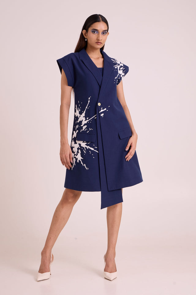 Laguna - Tidal Blazer with Bustier - Two-Piece Set - Mizyana