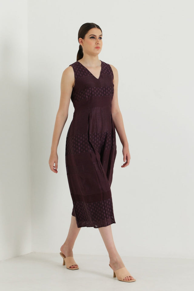 Lavender Lace Jumpsuit - Jumpsuit - Mizyana
