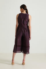 Lavender Lace Jumpsuit - Jumpsuit - Mizyana