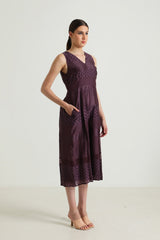 Lavender Lace Jumpsuit - Jumpsuit - Mizyana