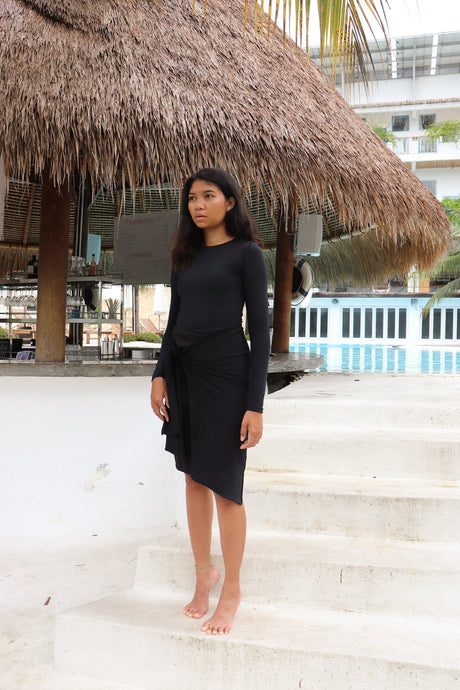 Levana swim set long sleeves - Black - Swim Set - Mizyana