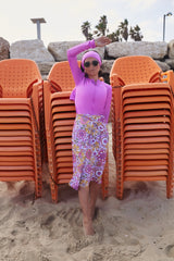 Levana swim set with Sofia skirt - Fushia (Final Sale) - Swim Set - Mizyana
