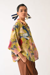 Liberty Olive Ae Shirt Set - Two-Piece Set - Mizyana