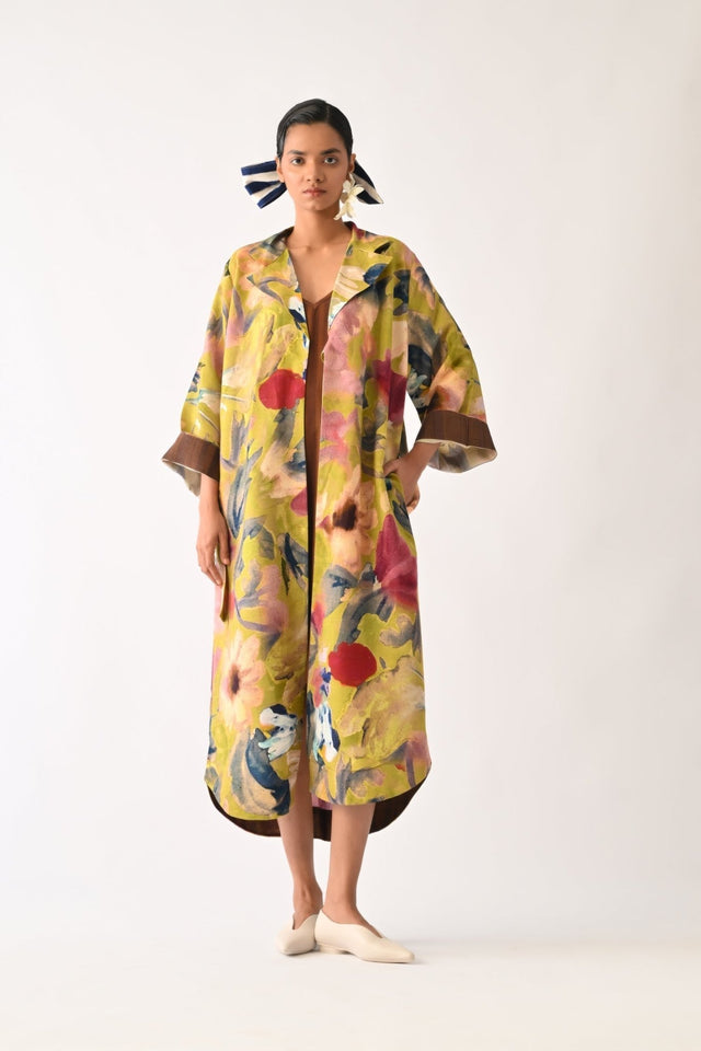 Liberty Olive Wrap Dress Set - Dress - Mizyana