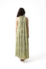 Lila Neck Gathered Dress - Pear - Dress - Mizyana