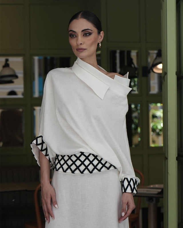 LISI LINEN BLOUSE - Blouse - Mizyana