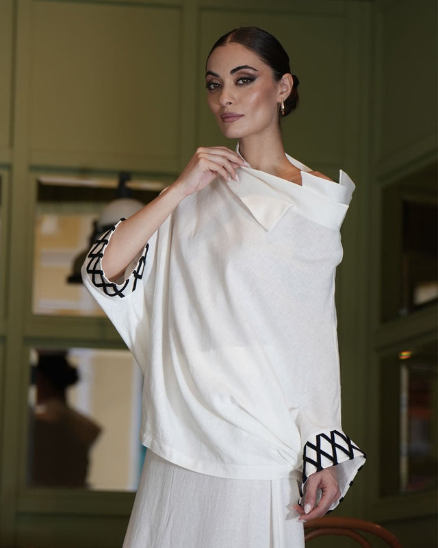 LISI LINEN BLOUSE - Blouse - Mizyana
