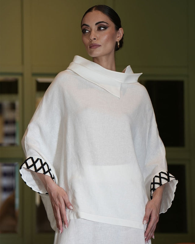 LISI LINEN BLOUSE - Blouse - Mizyana