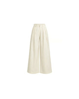 Long Pleated Cotton Trouser - Trousers - Mizyana