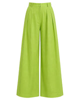 Long Pleated Cotton Trouser - Trousers - Mizyana