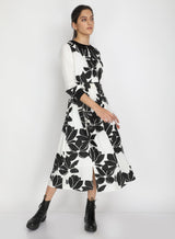 Lotus print dress - Dress - Mizyana