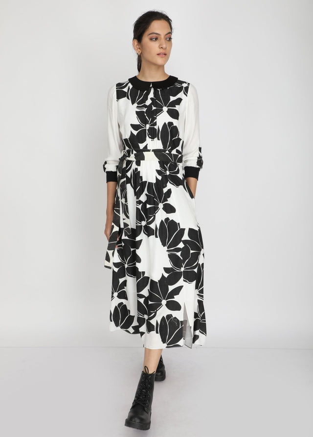 Lotus print dress - Dress - Mizyana