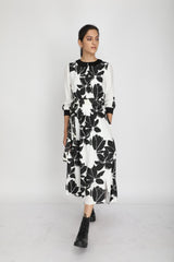 Lotus print dress - Dress - Mizyana