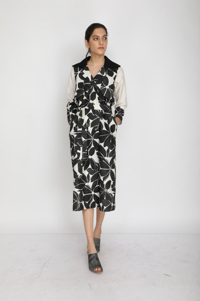 Lotus print dress - Dress - Mizyana