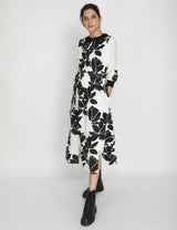 Lotus print dress - Dress - Mizyana