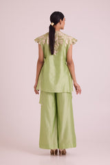 Lumi - Floating Cape with Inner & Pants - Two-Piece Set - Mizyana