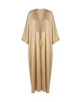 Luxe Satin Front Trim Abaya - Abaya - Mizyana