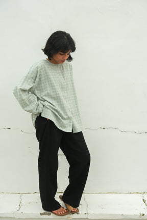Madras Flair Pants Set - Two-Piece Set - Mizyana