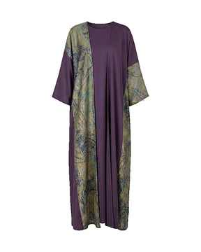Majestic Brocade Abaya Set - Abaya - Mizyana