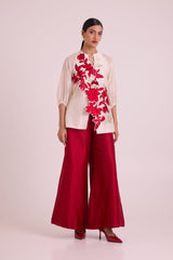 Malaca - Cascading Top + Pants - Two-Piece Set - Mizyana