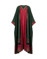 Manzare Green Dress & Cape Kaftan - Kaftan - Mizyana