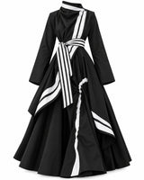 Mara Black Stripe Trim Cotton Shirt Jacket with Belt - Jacket - Mizyana