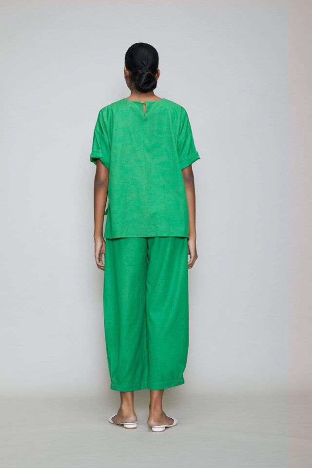 Mati Ekin Crop Top - Green (Ready to Ship) - Shirt - Mizyana